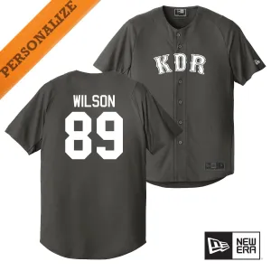 KDR Personalized New Era Graphite Baseball Jersey