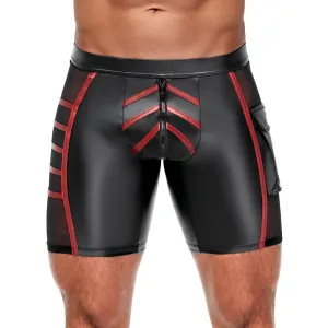 NEK Shorts Black With Red Stripes