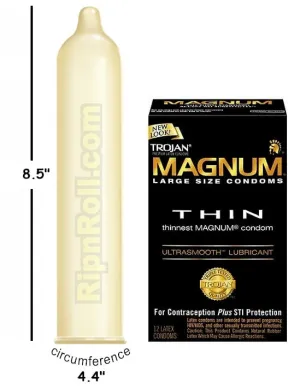 Trojan Magnum THIN condoms